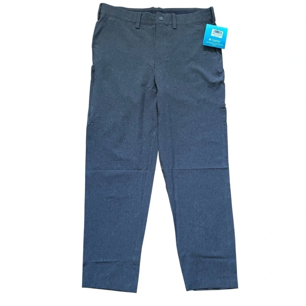 Coolibar Mens Avalos Travel Pants Size 36x30 New With Tag UPF 50+ Gray Grey